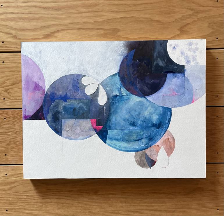 Original Abstract Outer Space Painting by Erin McCluskey Wheeler