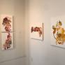 Copper Hills (center) with Cantaloupe (right) on view at Jen Tough Gallery during my 2018 solo exhibition, Something Catches