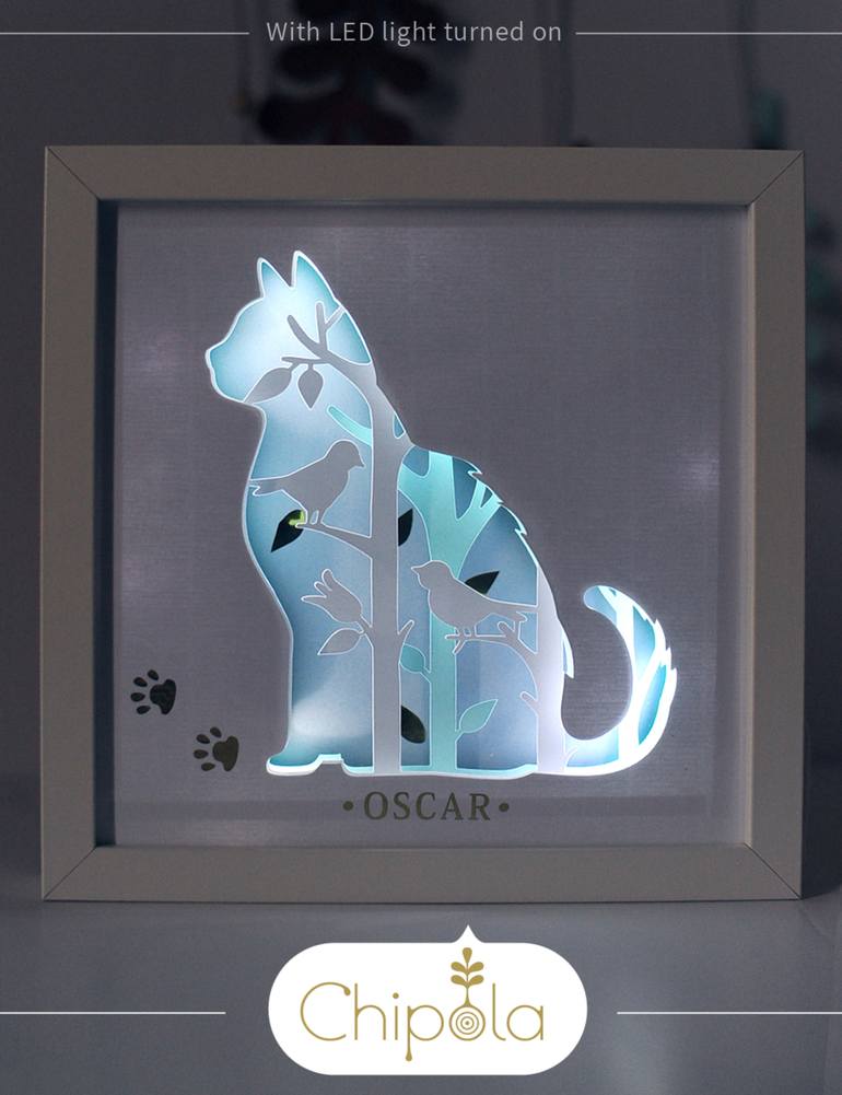 How to Make a Paper-cut Light Box : Unicorn Paper Art 