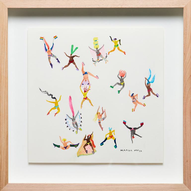 Original Figurative People Paintings by Marisa Mu