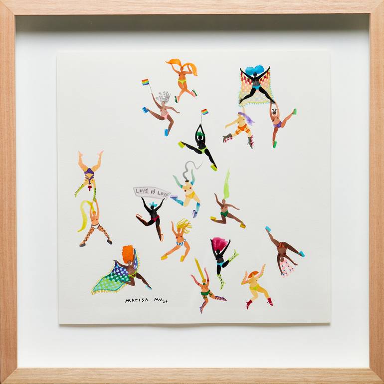 Original Figurative People Paintings by Marisa Mu