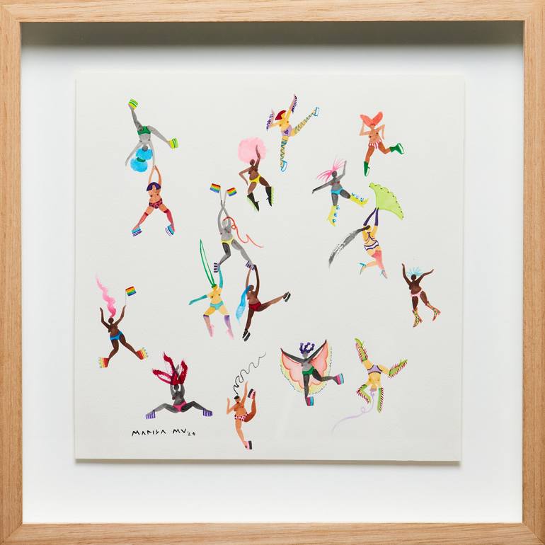 Original Figurative People Paintings by Marisa Mu