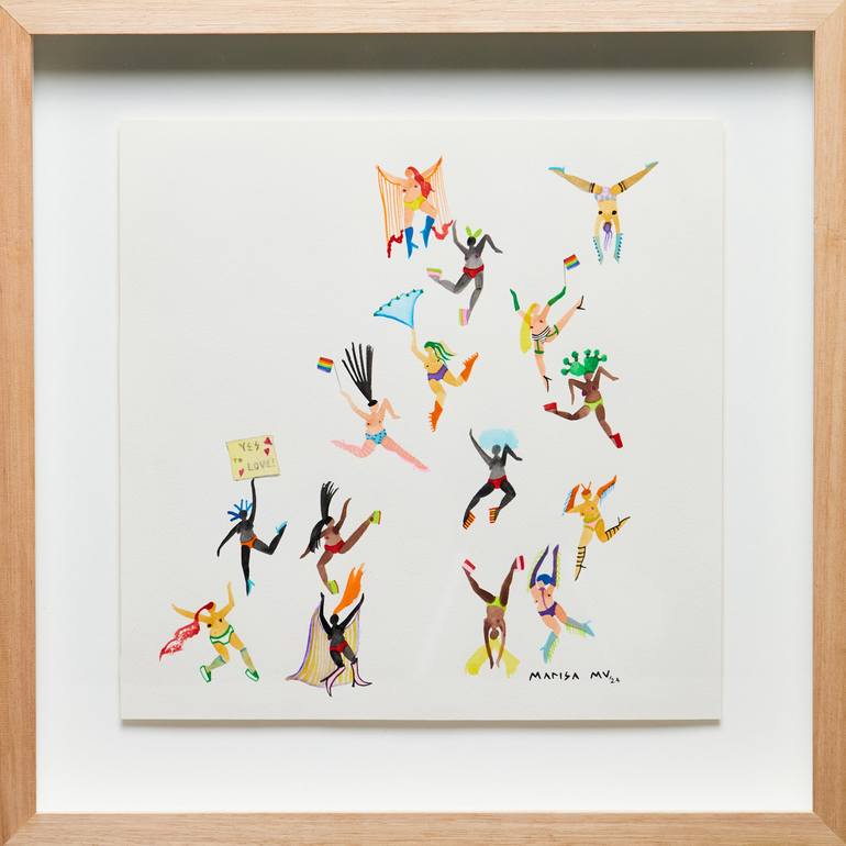 Original Figurative People Paintings by Marisa Mu