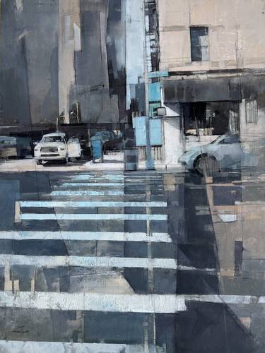 Original Abstract Architecture Paintings by Shima Rabiee
