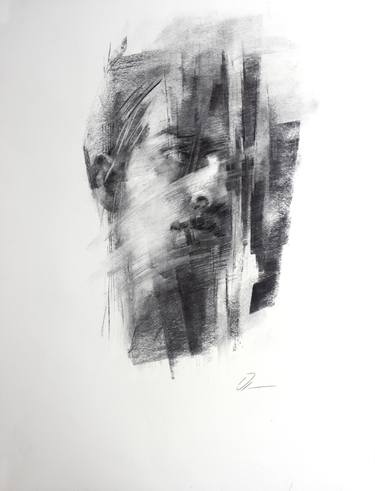 Original Abstract Portrait Drawings by Shima Rabiee