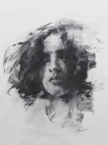 Original Abstract Portrait Drawings by Shima Rabiee