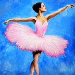 Ballerina With Pinky Dress by Moayed Shlemon