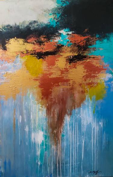 Original Abstract Paintings by Moayed Shlemon