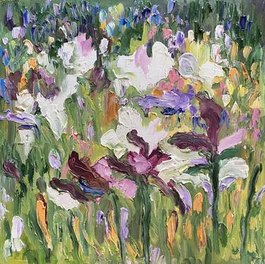 Iris Field Painting By Gala Turovskaya Saatchi Art