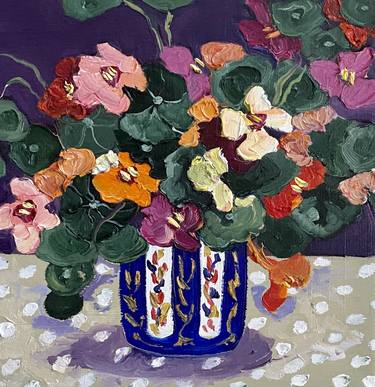 Original Abstract Floral Paintings by Gala Turovskaya