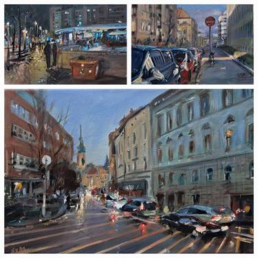 Original Impressionism Light Paintings by Szm Georgina