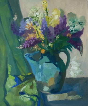 Original Impressionism Floral Paintings by Inita Grinberga
