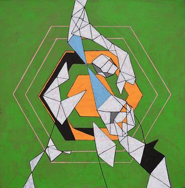 Print of Abstract Geometric Paintings by Pat Broughton