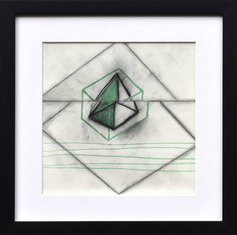 Original Abstract Geometric Drawing by Pat Broughton