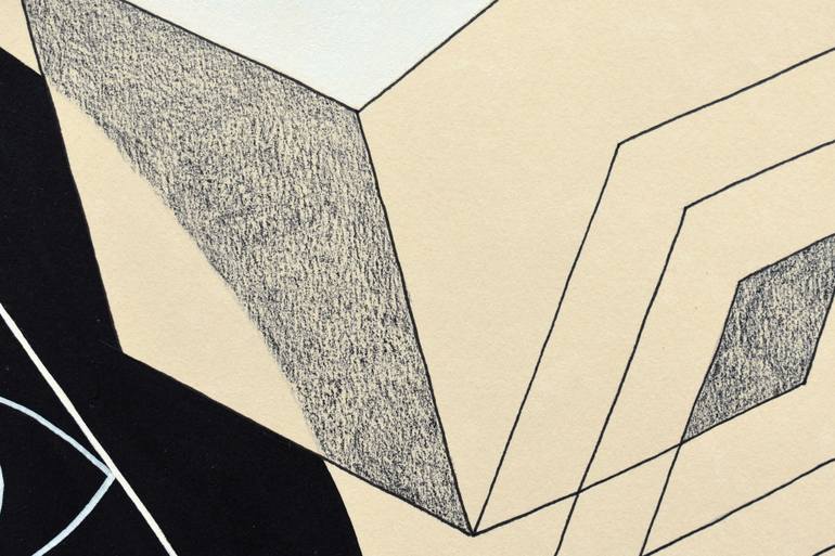 Original Abstract Fantasy Drawing by Pat Broughton