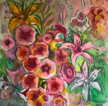 Print of Expressionism Garden Paintings by Verica Ilic Milovanovic