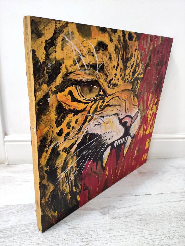 Original Expressionism Animal Painting by Irene D'Anto