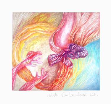 Print of Abstract Nature Drawings by Kriste Vasiliauskaite