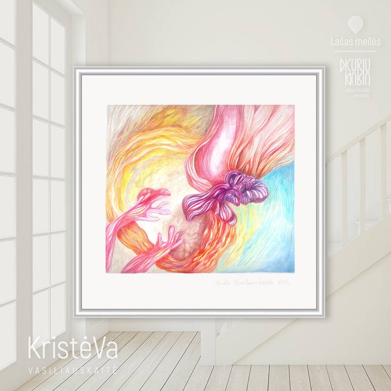 Original Abstract Nature Drawing by Kristė PečIulienė