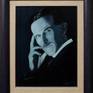 Nikola Tesla – Blue Portrait