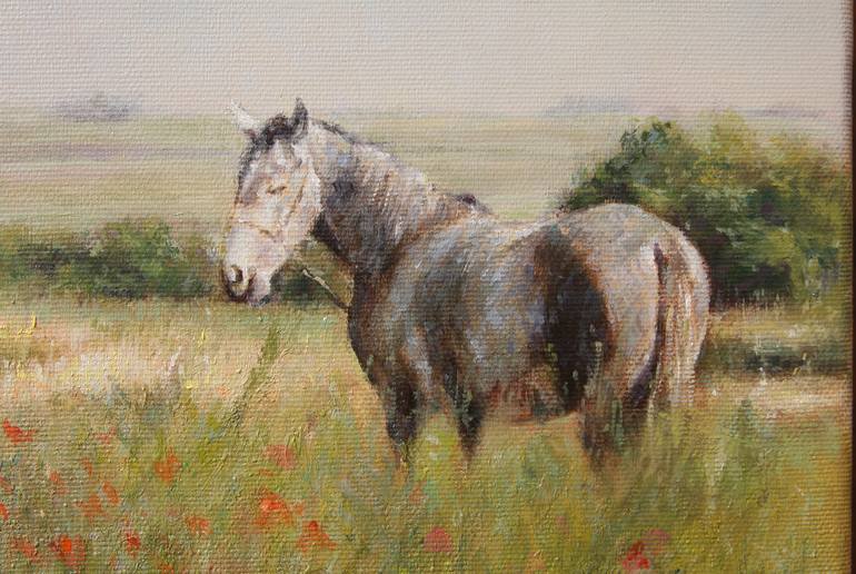 Original Realism Horse Painting by Darko Topalski