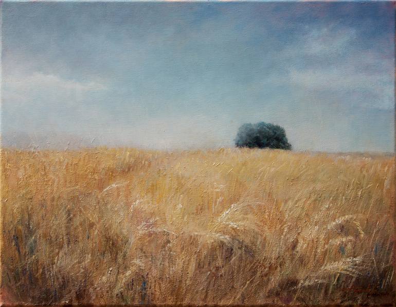 Wheat Field Painting by Darko Topalski | Saatchi Art