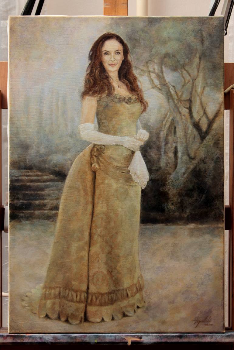 Original Figurative Women Painting by Darko Topalski