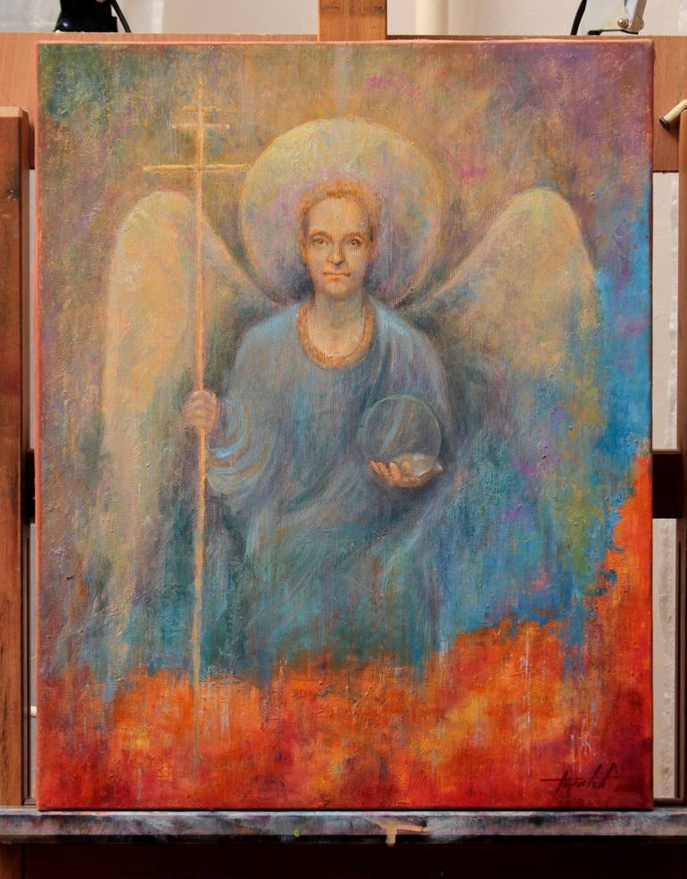 Original Fine Art Religious Painting by Darko Topalski