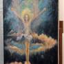 Unlimited Eight Angel Original Painting by Darko Topalski - Side