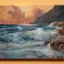 Seascape at Sunset Painting by Darko Topalski