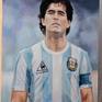 Side - Diego Armando MARADONA Original oil Painting by TOPALSKI