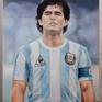 Diego Armando MARADONA Original oil Painting by TOPALSKI