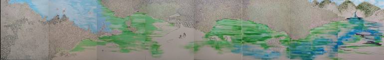 Original Documentary Landscape Painting by Fuen Chin