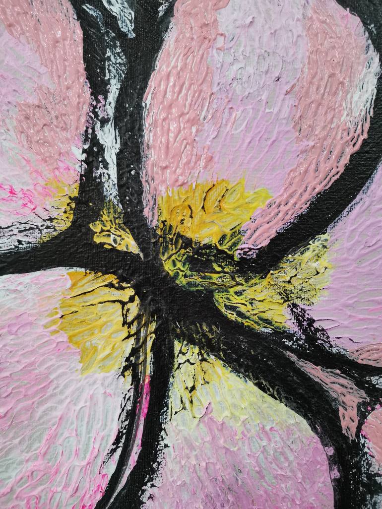 Original Figurative Floral Painting by Fuen Chin