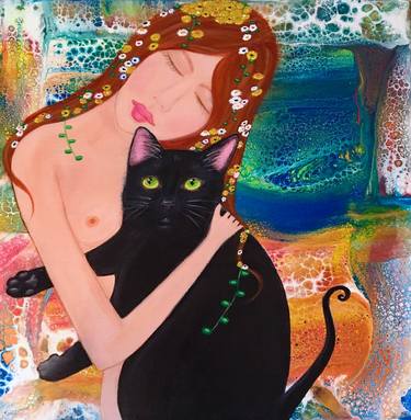Print of Conceptual Cats Paintings by Juli Cady Ryan
