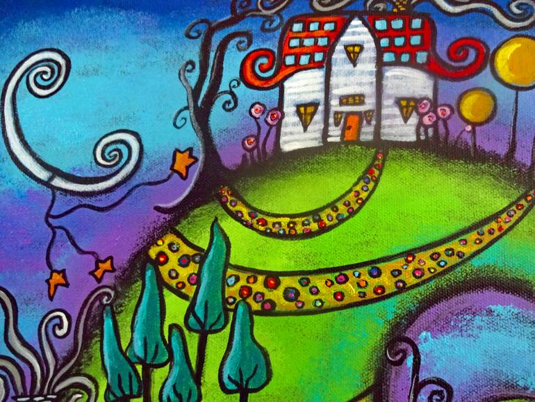 Original Conceptual Home Painting by Juli Cady Ryan