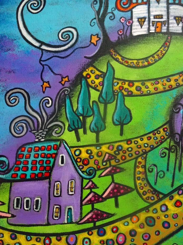 Original Conceptual Home Painting by Juli Cady Ryan