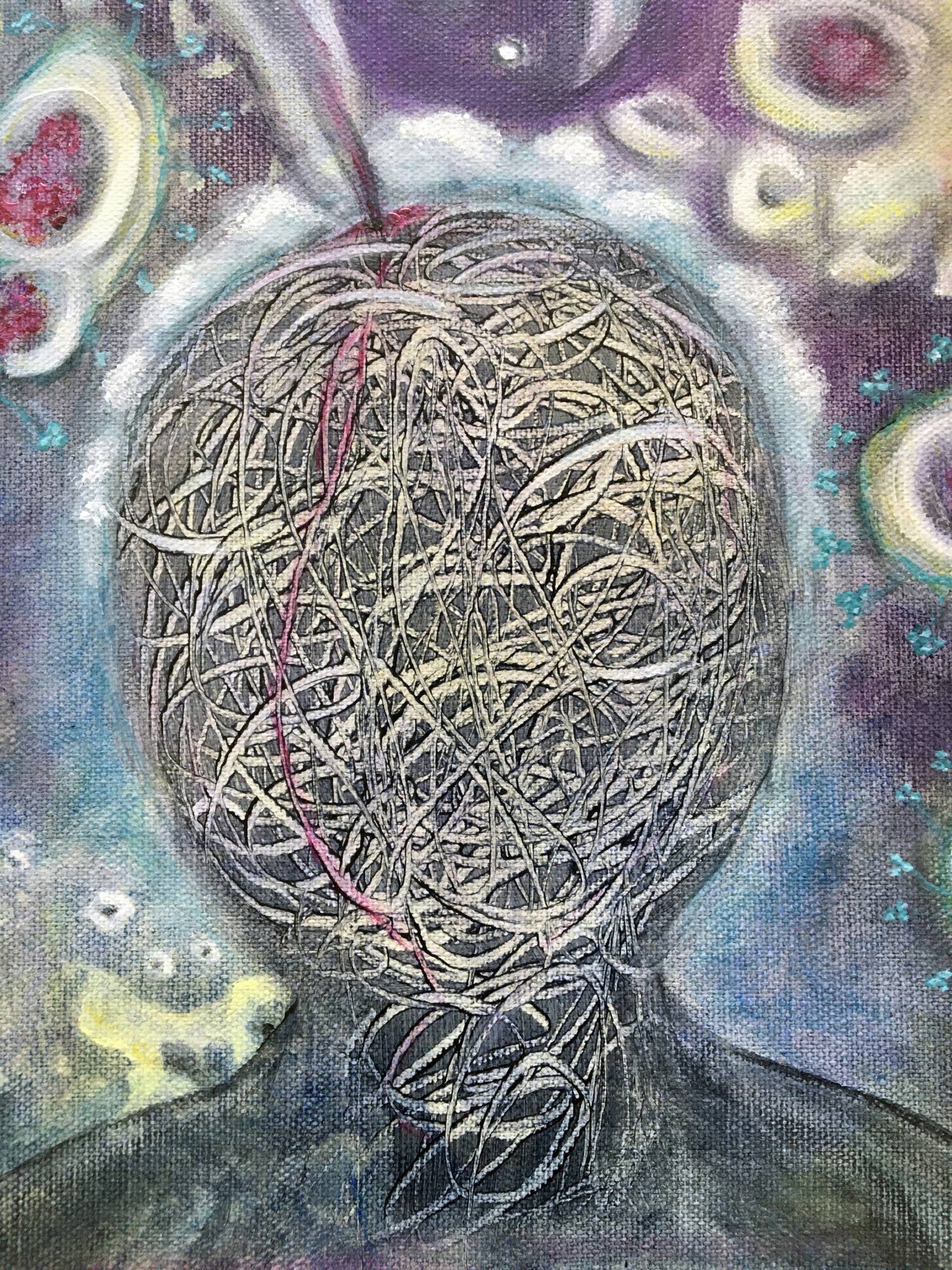 The Thoughts That Get Stuck In My Brain Painting By Juli Cady Ryan Saatchi Art