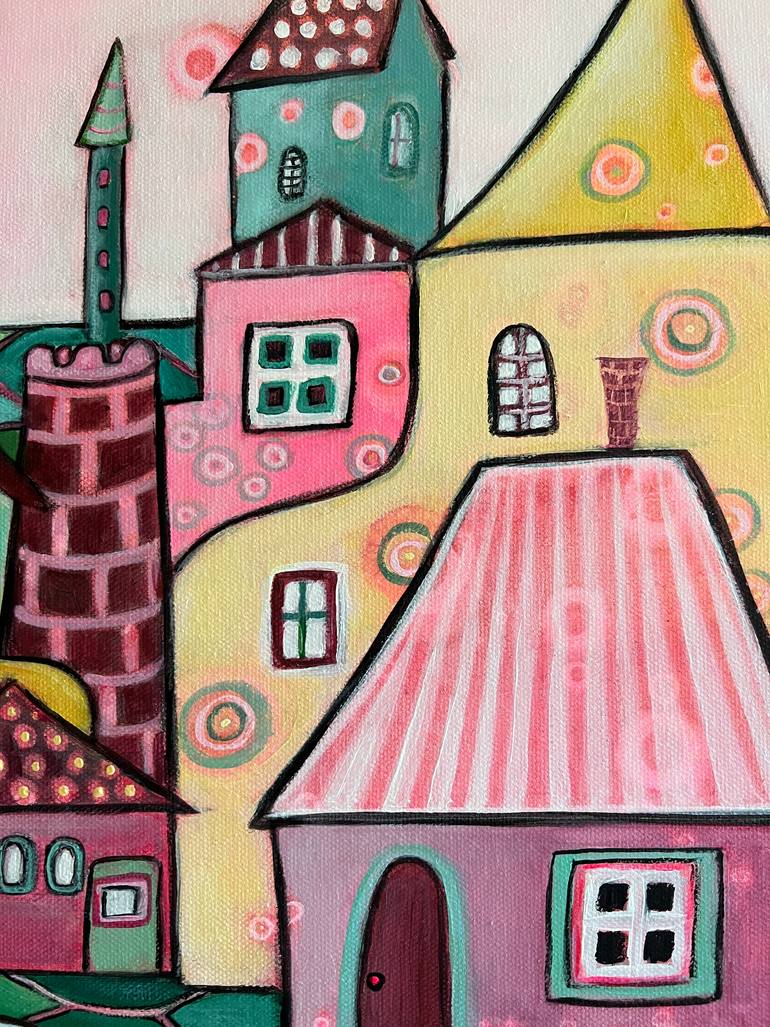 Original Contemporary Cities Painting by Juli Cady Ryan