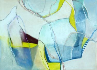 Emma Goes To Half Moon Bay - Original Pastel Abstract thumb