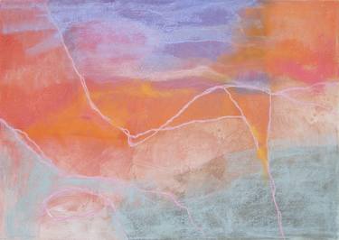 Sunset - Original Pastel Abstract thumb