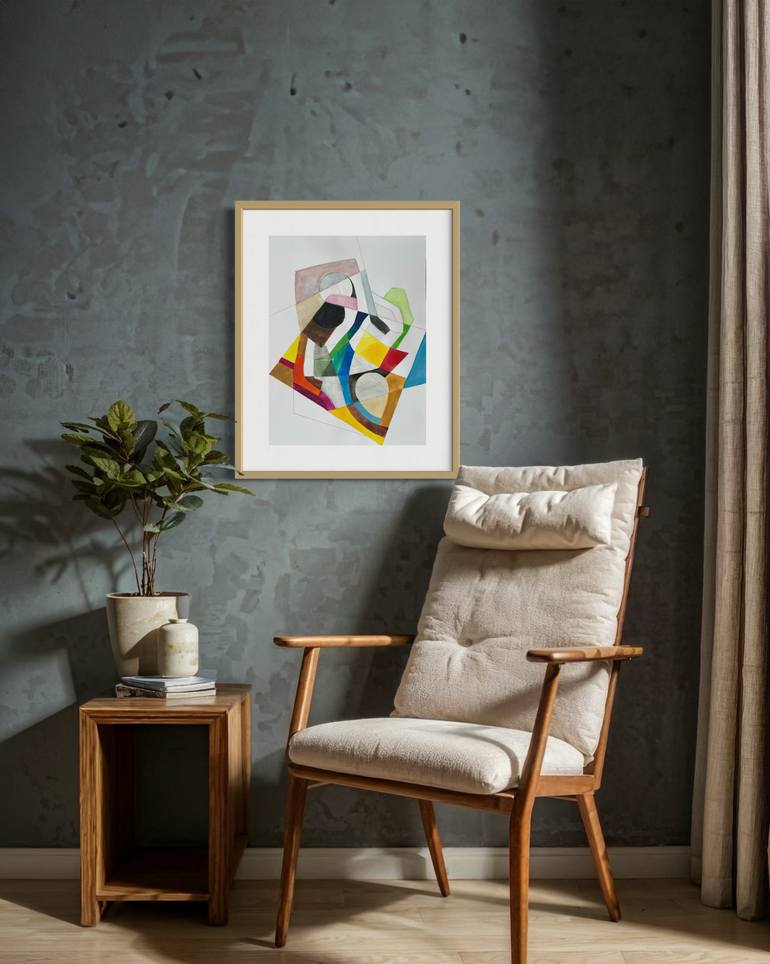 Original Art Nouveau Abstract Painting by Victoria Kloch