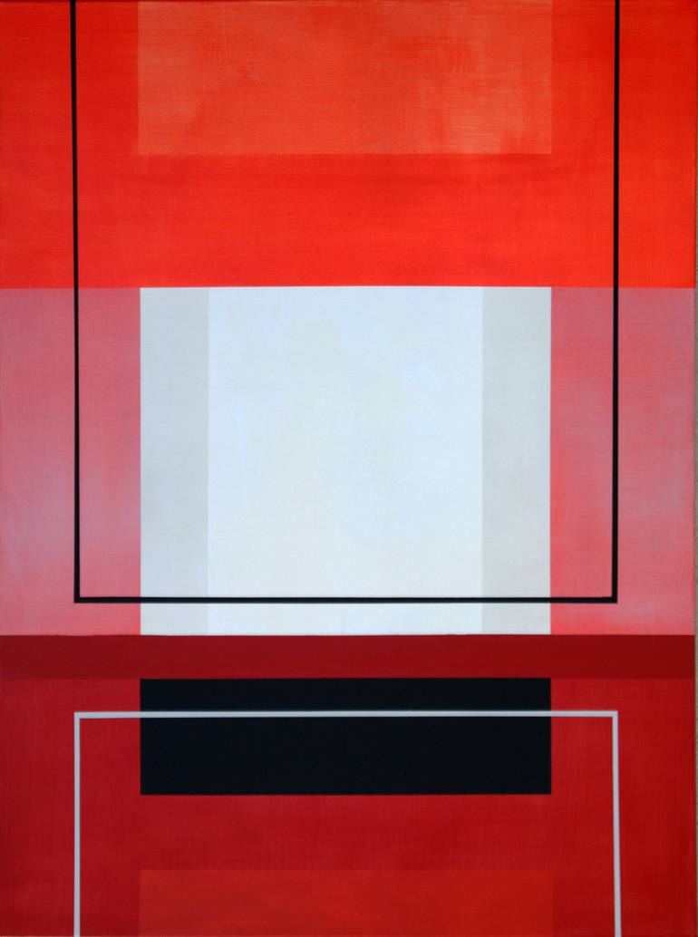 Original Abstract Geometric Painting by Victoria Kloch