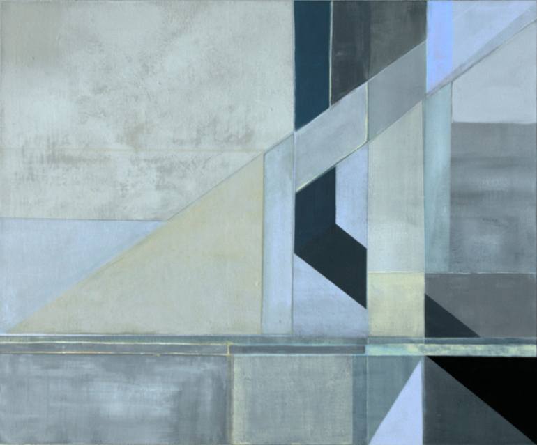 Original Abstract Geometric Painting by Victoria Kloch