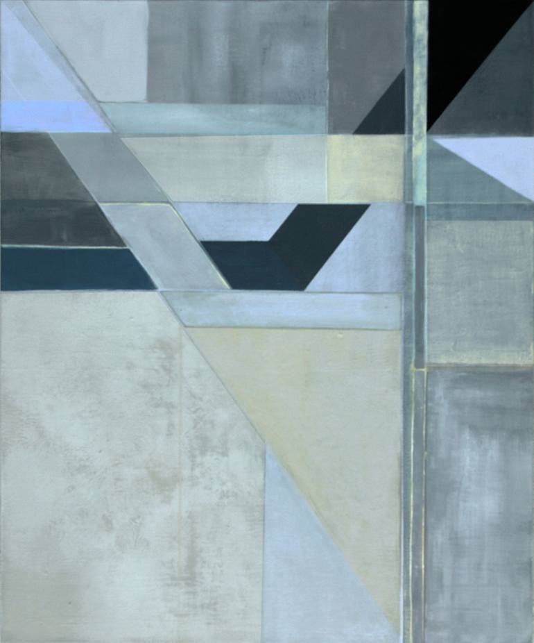 Original Abstract Geometric Painting by Victoria Kloch