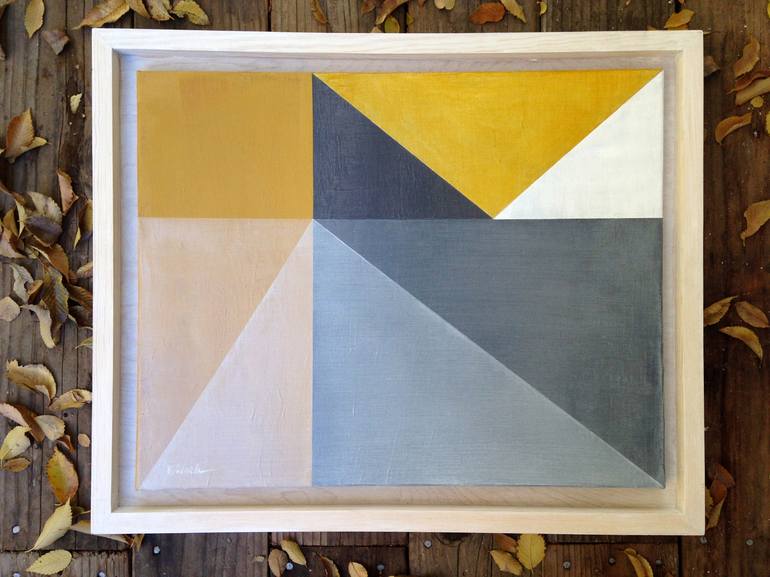 Original Abstract Geometric Painting by Victoria Kloch