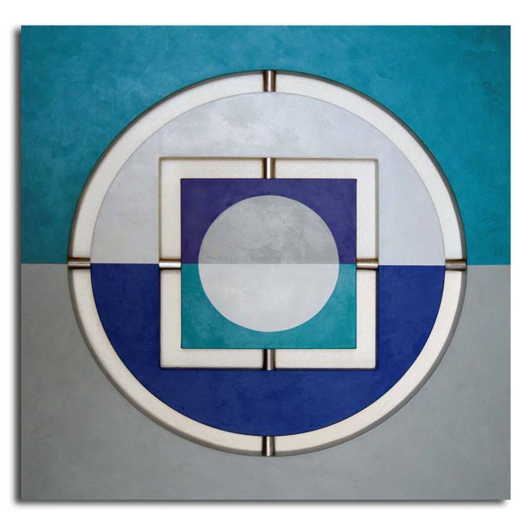 Original Expressionism Geometric Painting by Victoria Kloch