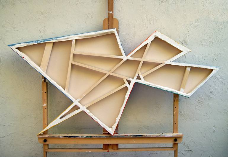 Original Minimalism Geometric Painting by Victoria Kloch