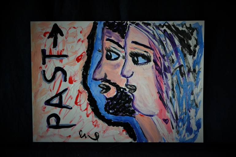Original Abstract Love Painting by Elena Emma