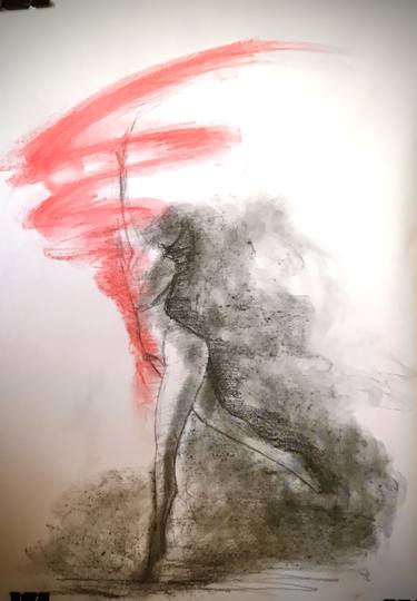 Original Expressionism Women Drawings by Beril Akin